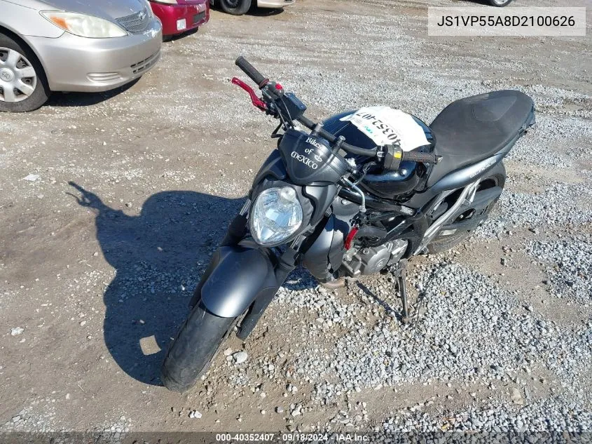 2013 Suzuki Sv650 VIN: JS1VP55A8D2100626 Lot: 40352407