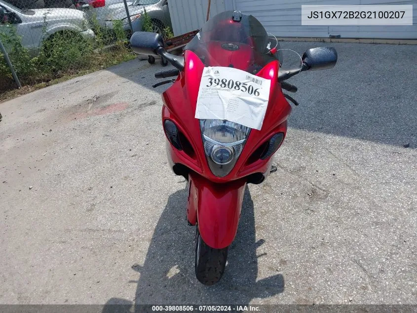 JS1GX72B2G2100207 2016 Suzuki Gsx1300 Ra