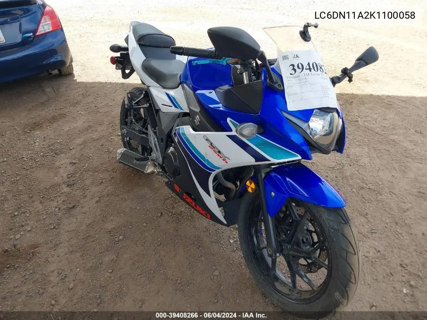 LC6DN11A2K1100058 2019 Suzuki Gsx250R M/Zm/Za