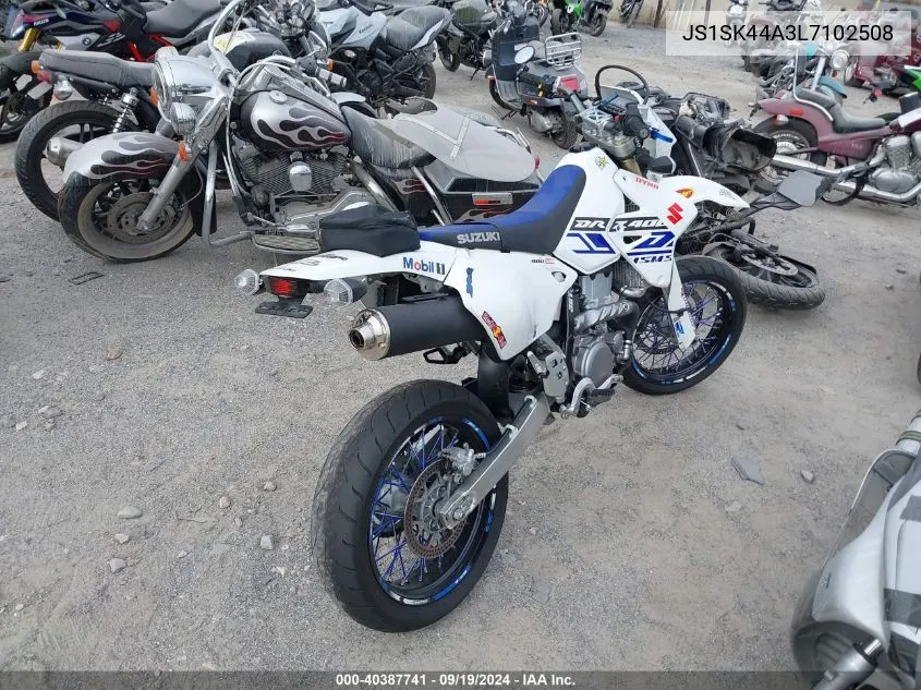 2020 Suzuki Dr-Z400 Sm VIN: JS1SK44A3L7102508 Lot: 40387741