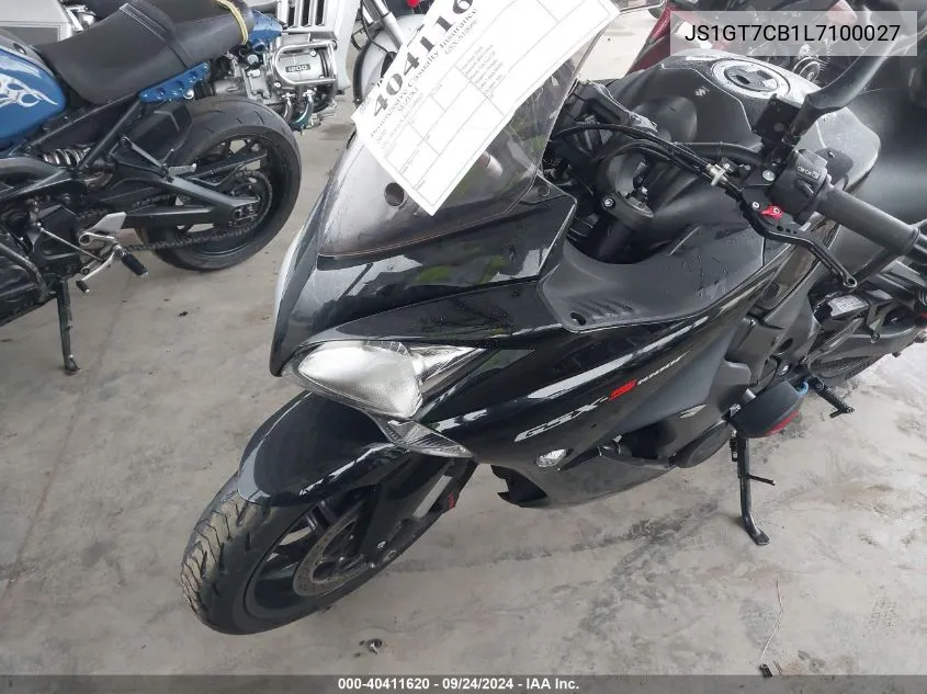 2020 Suzuki Gsx-S1000F A VIN: JS1GT7CB1L7100027 Lot: 40411620