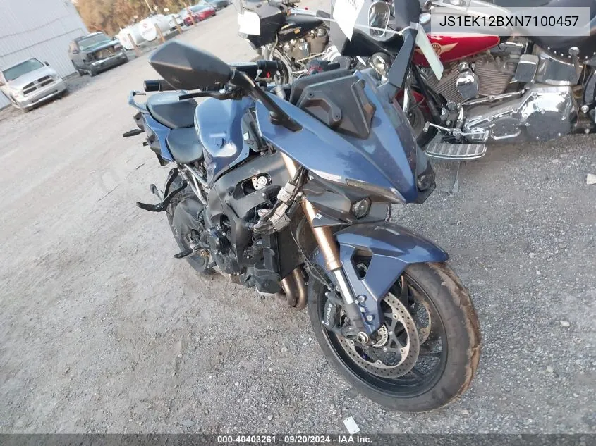 2022 Suzuki Gsx1000 Gt/Gt+ VIN: JS1EK12BXN7100457 Lot: 40403261