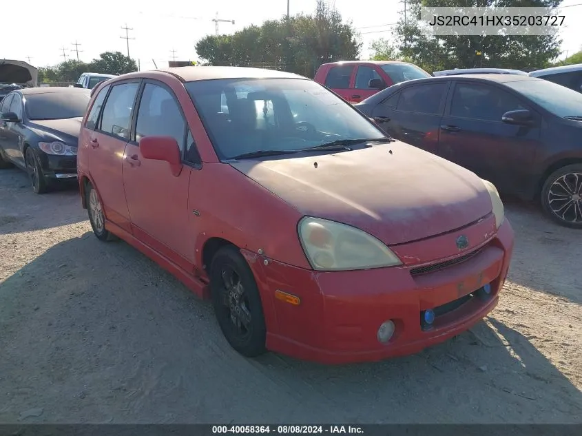 2003 Suzuki Aerio Sx Sx VIN: JS2RC41HX35203727 Lot: 40058364