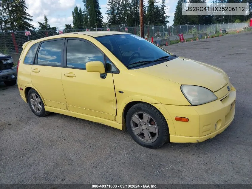 2003 Suzuki Aerio Sx VIN: JS2RC41HX35206112 Lot: 40371608