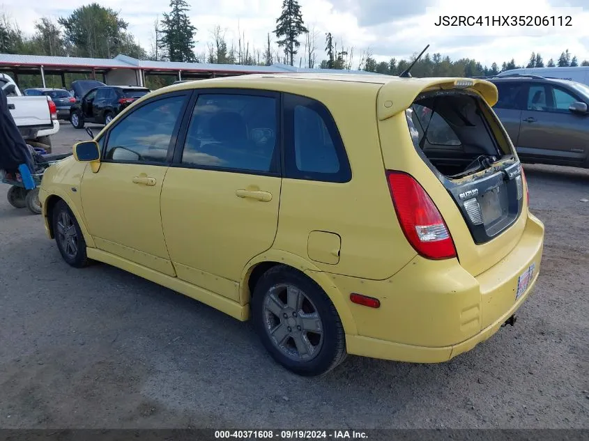 JS2RC41HX35206112 2003 Suzuki Aerio Sx