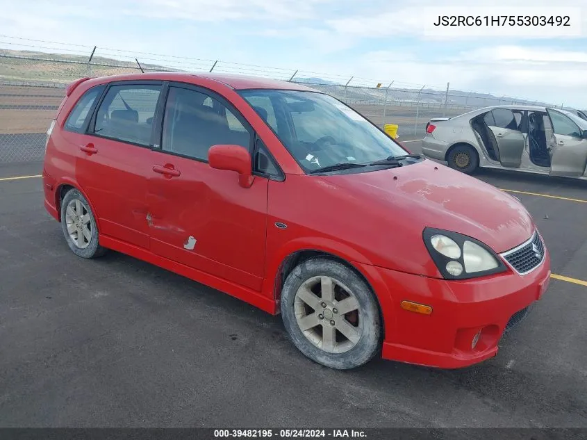 2005 Suzuki Aerio Sx VIN: JS2RC61H755303492 Lot: 39482195