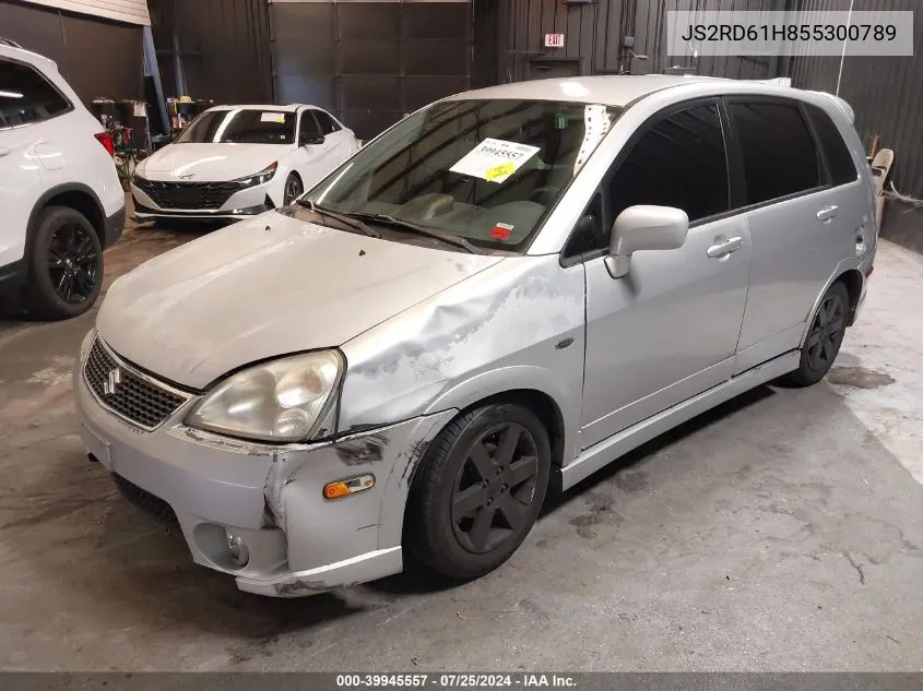 JS2RD61H855300789 2005 Suzuki Aerio Sx