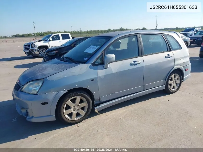 2005 Suzuki Aerio Sx VIN: JS2RC61H055301633 Lot: 40420135