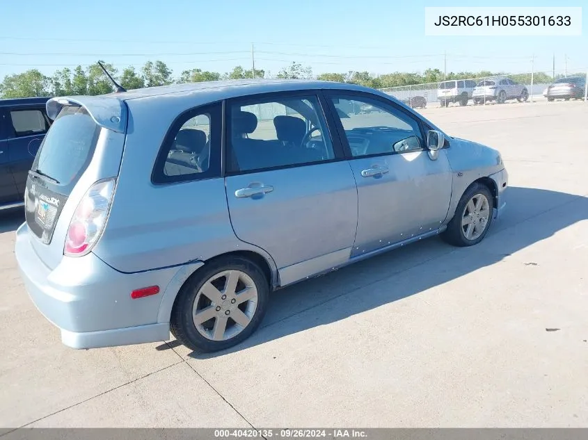 2005 Suzuki Aerio Sx VIN: JS2RC61H055301633 Lot: 40420135