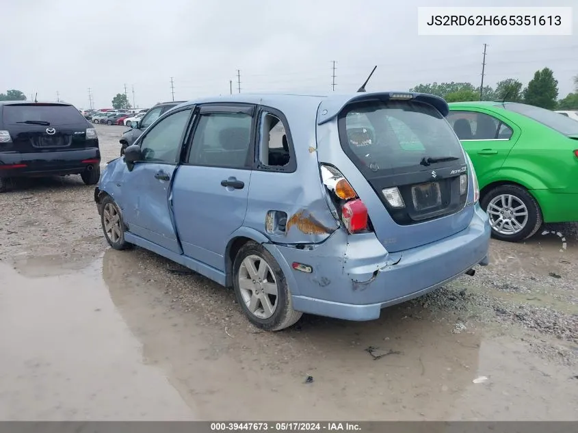 2006 Suzuki Aerio Sx Premium VIN: JS2RD62H665351613 Lot: 39447673