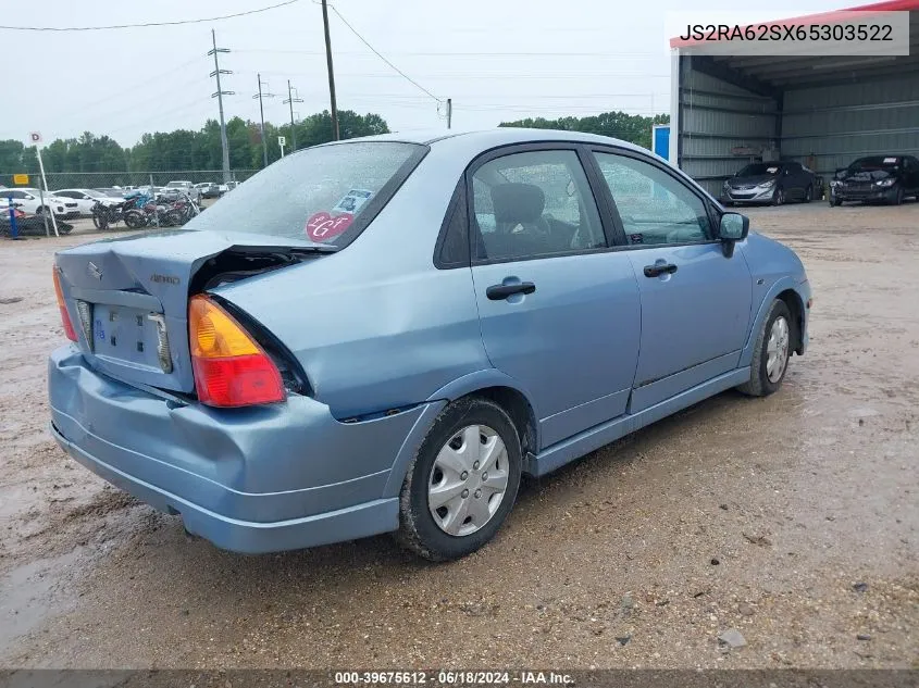 JS2RA62SX65303522 2006 Suzuki Aerio Premium