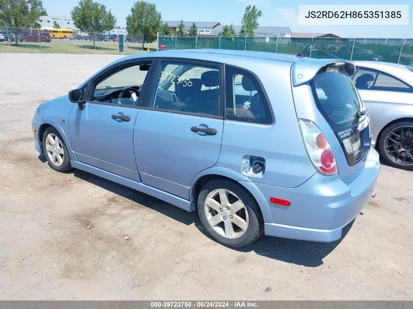 JS2RD62H865351385 2006 Suzuki Aerio Sx Premium