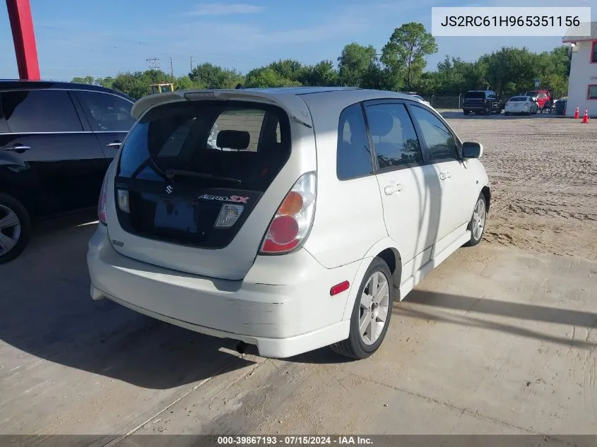 2006 Suzuki Aerio Sx VIN: JS2RC61H965351156 Lot: 39867193