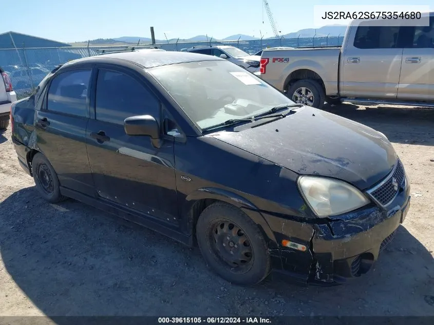 JS2RA62S675354680 2007 Suzuki Aerio