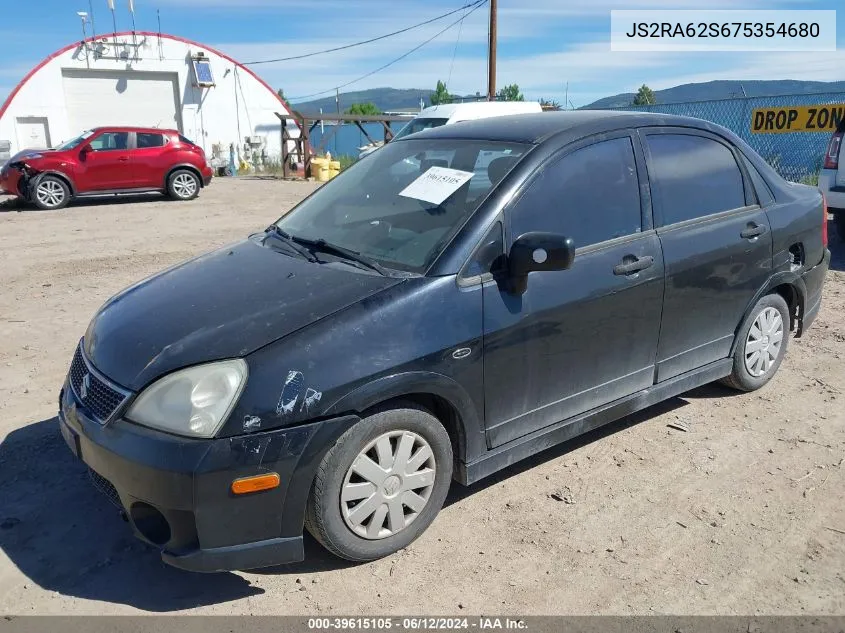 2007 Suzuki Aerio VIN: JS2RA62S675354680 Lot: 39615105