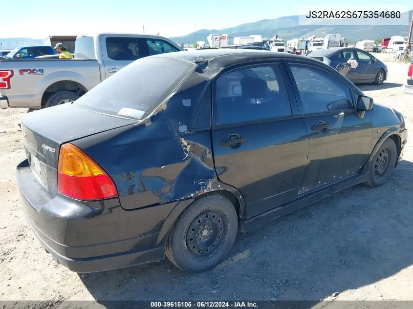 JS2RA62S675354680 2007 Suzuki Aerio