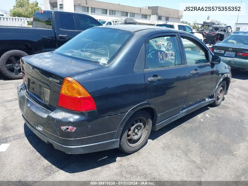 2007 Suzuki Aerio VIN: JS2RA62S575355352 Lot: 39970035