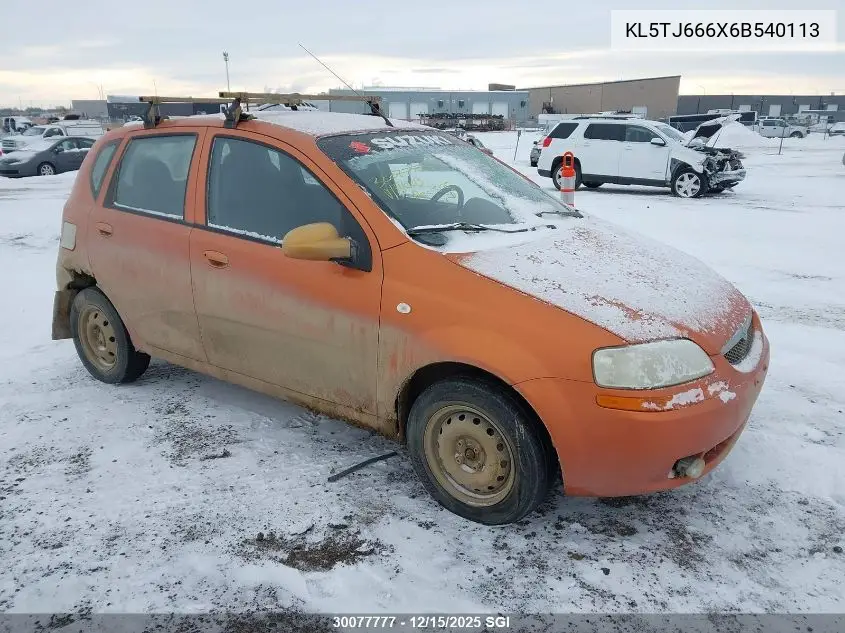 KL5TJ666X6B540113 2006 Suzuki Swift