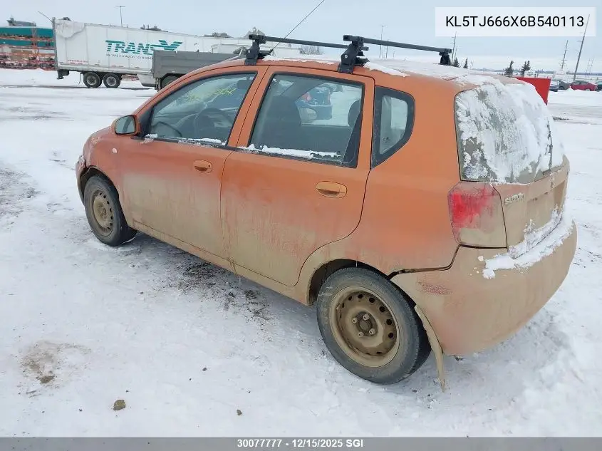 KL5TJ666X6B540113 2006 Suzuki Swift