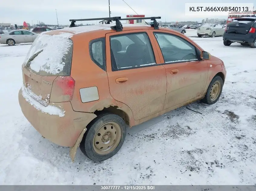 KL5TJ666X6B540113 2006 Suzuki Swift