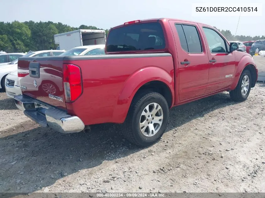 2012 Suzuki Equator Sport VIN: 5Z61D0ER2CC410514 Lot: 40300234