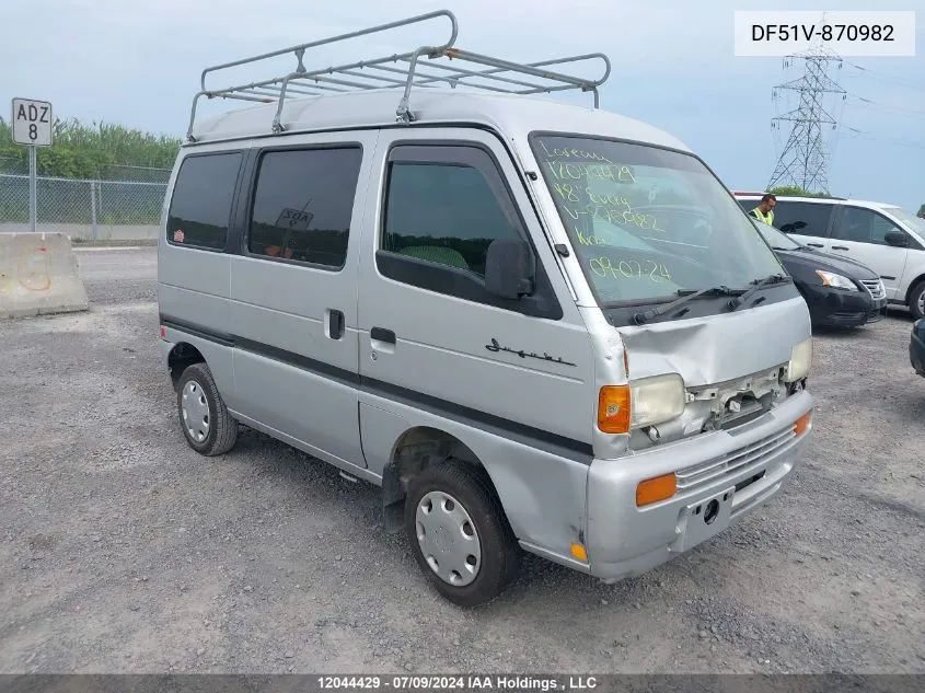 1998 Suzuki Every VIN: DF51V-870982 Lot: 12044429