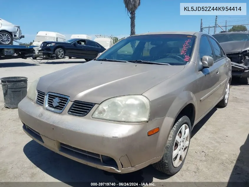 2004 Suzuki Forenza S VIN: KL5JD52Z44K954414 Lot: 39719740