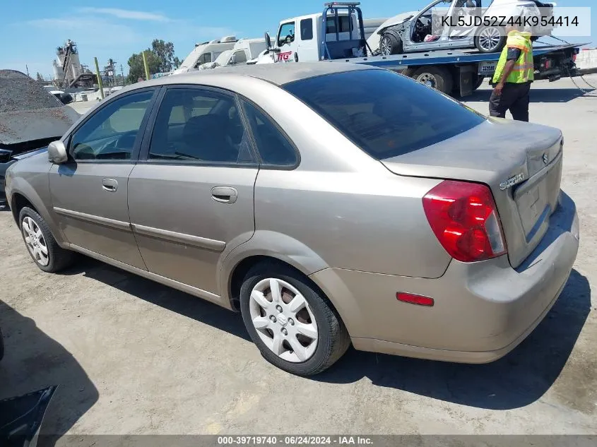 2004 Suzuki Forenza S VIN: KL5JD52Z44K954414 Lot: 39719740