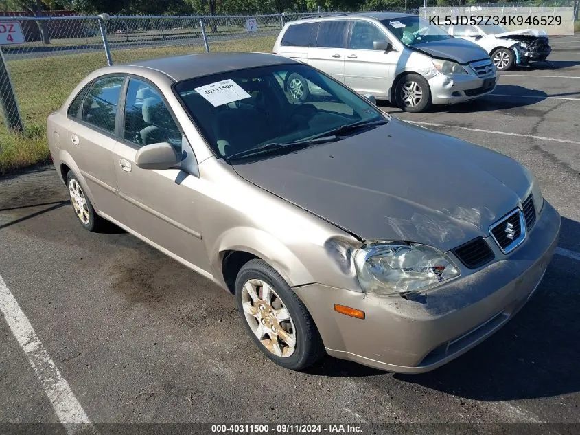 2004 Suzuki Forenza S VIN: KL5JD52Z34K946529 Lot: 40311500