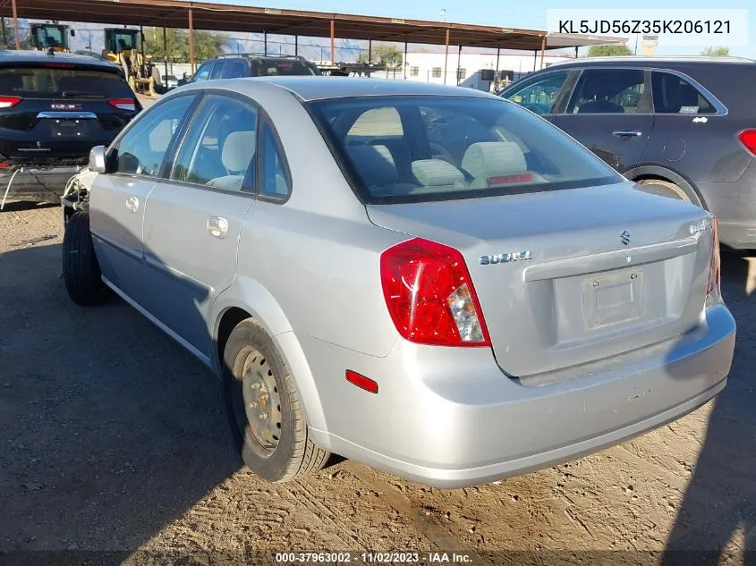 2005 Suzuki Forenza S VIN: KL5JD56Z35K206121 Lot: 37963002