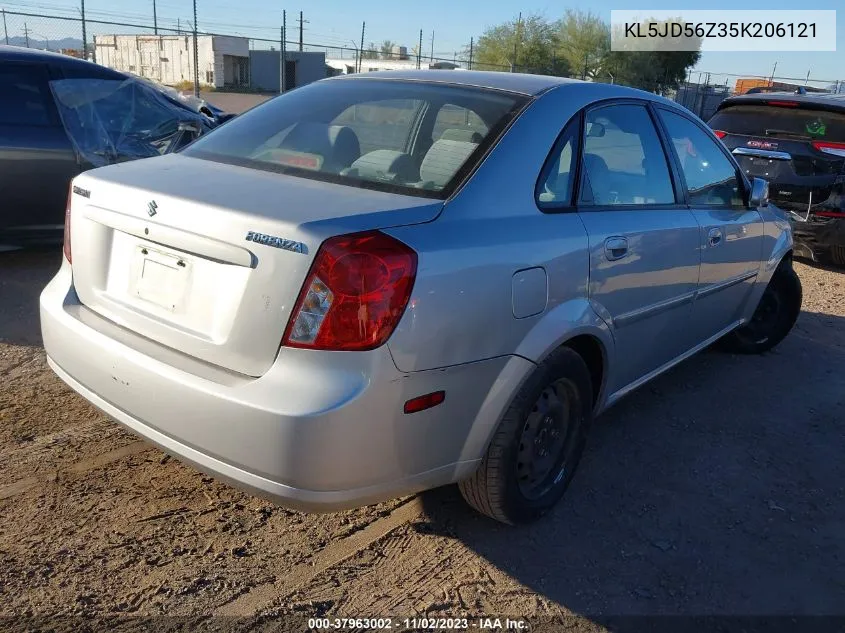 2005 Suzuki Forenza S VIN: KL5JD56Z35K206121 Lot: 37963002