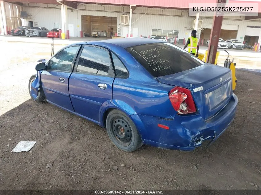 2005 Suzuki Forenza S VIN: KL5JD56Z55K225477 Lot: 39685142