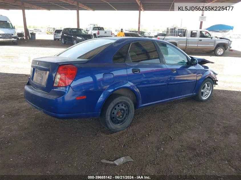 2005 Suzuki Forenza S VIN: KL5JD56Z55K225477 Lot: 39685142