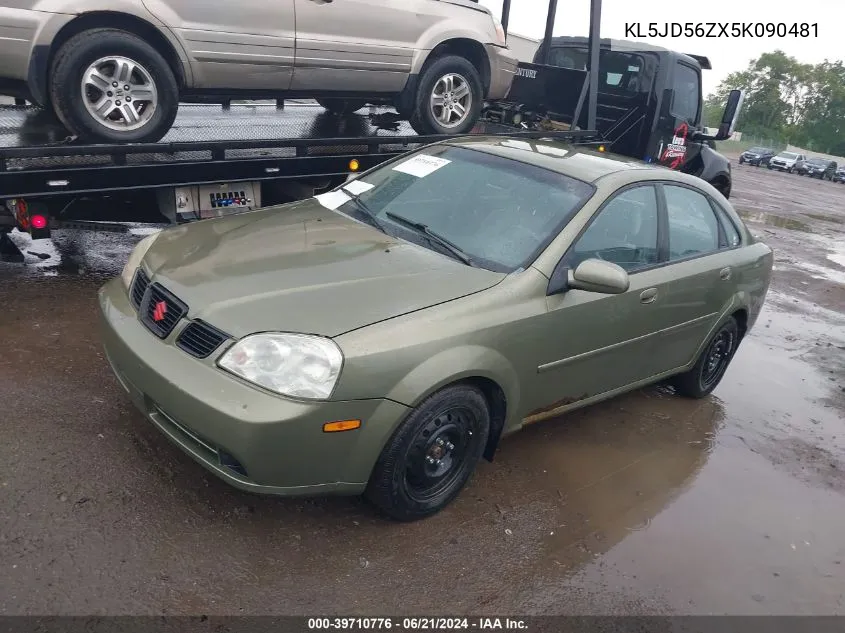 KL5JD56ZX5K090481 2005 Suzuki Forenza S