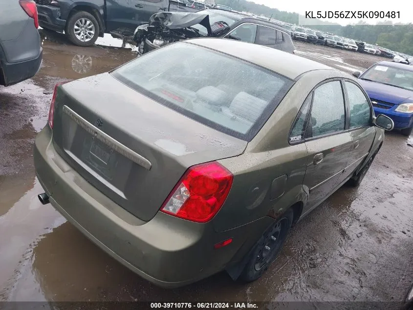 KL5JD56ZX5K090481 2005 Suzuki Forenza S