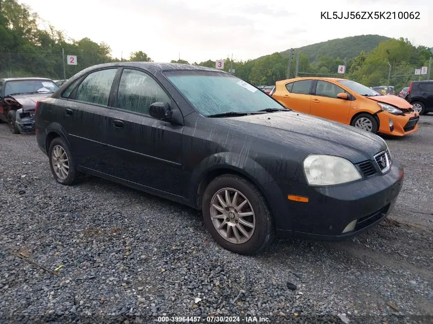 KL5JJ56ZX5K210062 2005 Suzuki Forenza Lx/Ex