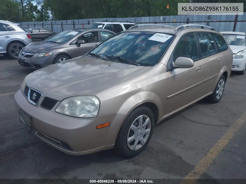 2005 Suzuki Forenza S VIN: KL5JD86Z95K176155 Lot: 40046238