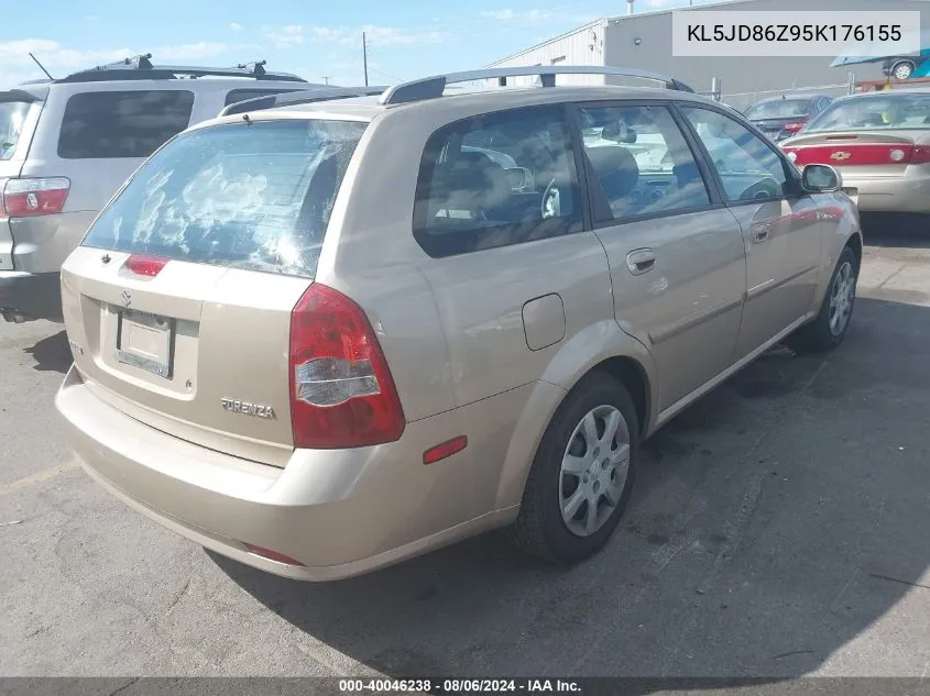 2005 Suzuki Forenza S VIN: KL5JD86Z95K176155 Lot: 40046238