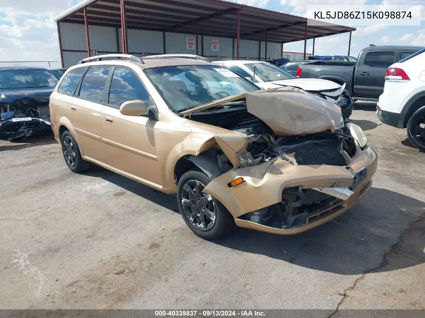 2005 Suzuki Forenza S VIN: KL5JD86Z15K098874 Lot: 40339837