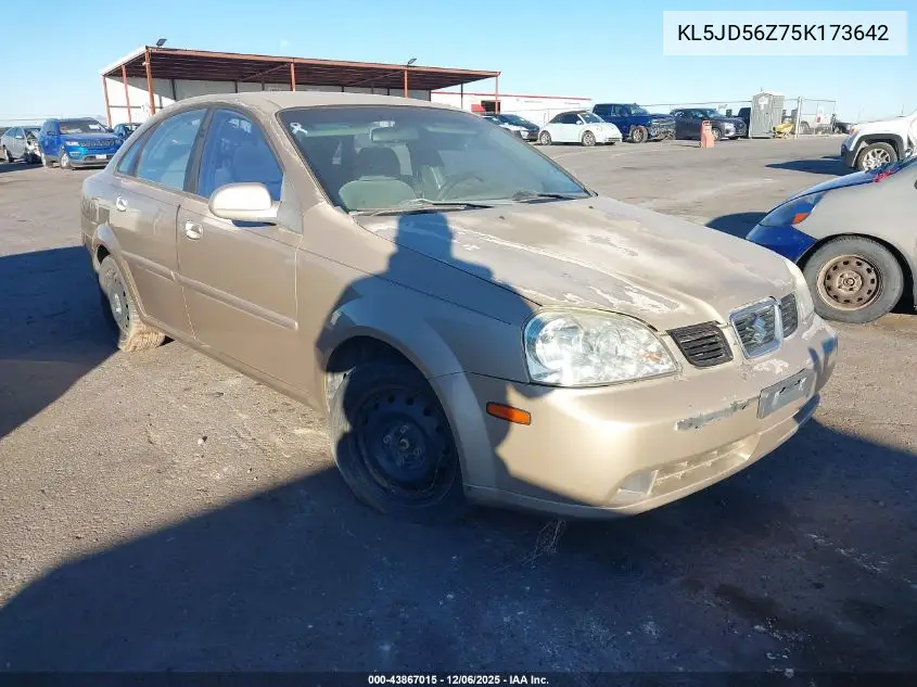 KL5JD56Z75K173642 2005 Suzuki Forenza S