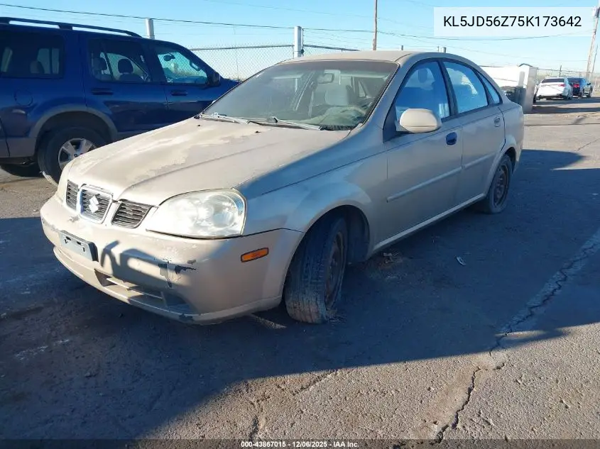 KL5JD56Z75K173642 2005 Suzuki Forenza S