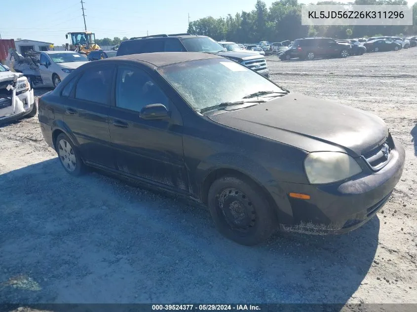 2006 Suzuki Forenza VIN: KL5JD56Z26K311296 Lot: 39524377