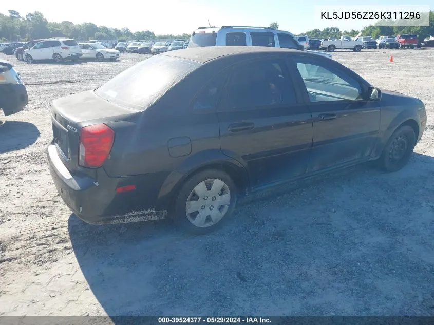 KL5JD56Z26K311296 2006 Suzuki Forenza