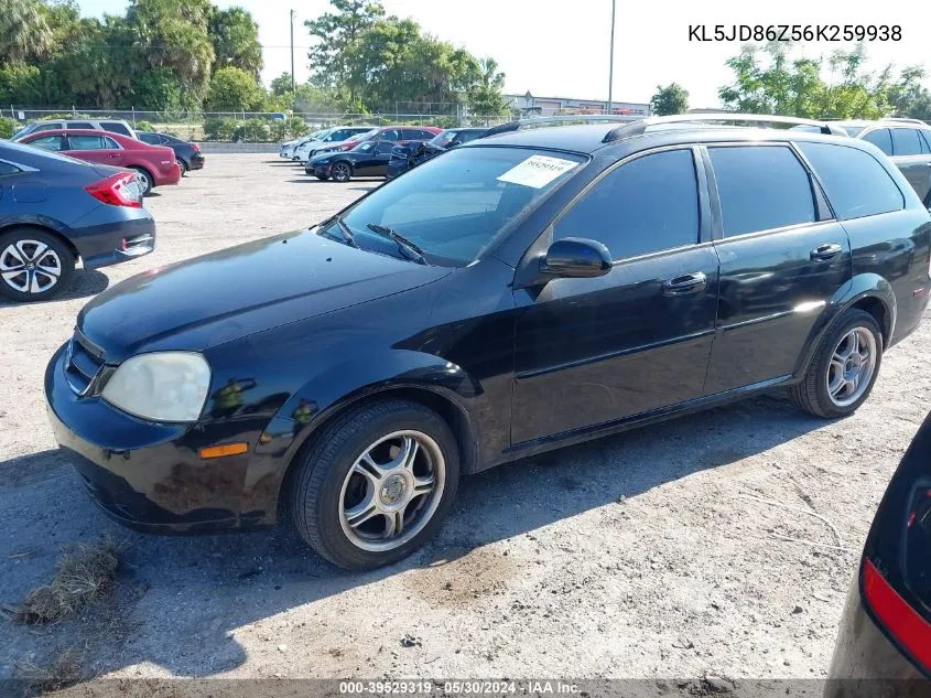 2006 Suzuki Forenza VIN: KL5JD86Z56K259938 Lot: 39529319