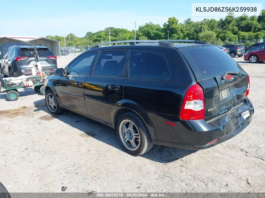 2006 Suzuki Forenza VIN: KL5JD86Z56K259938 Lot: 39529319