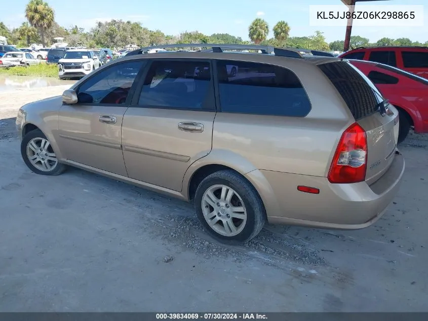 2006 Suzuki Forenza Premium VIN: KL5JJ86Z06K298865 Lot: 39834069