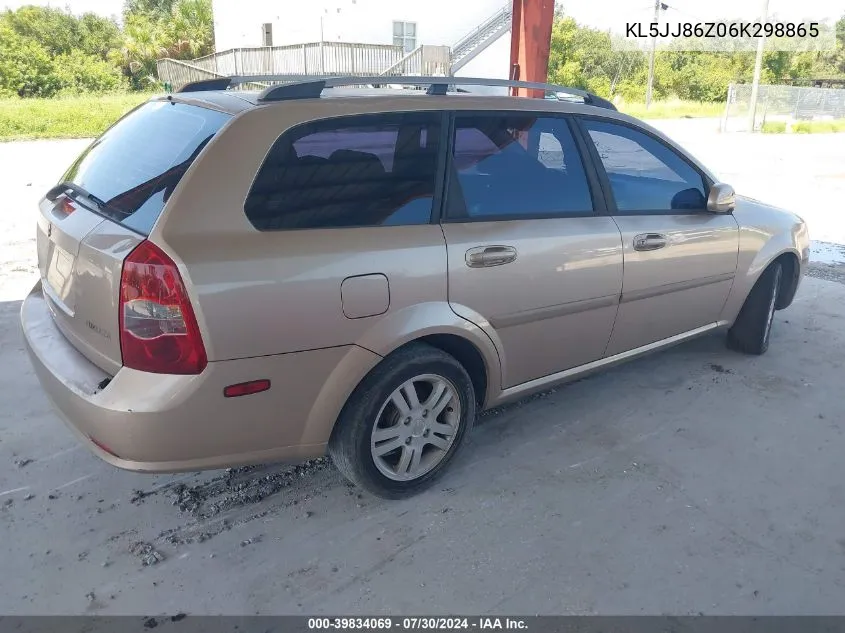 2006 Suzuki Forenza Premium VIN: KL5JJ86Z06K298865 Lot: 39834069