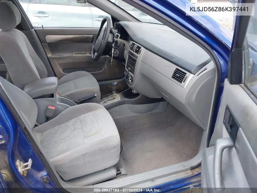 KL5JD56Z86K397441 2006 Suzuki Forenza