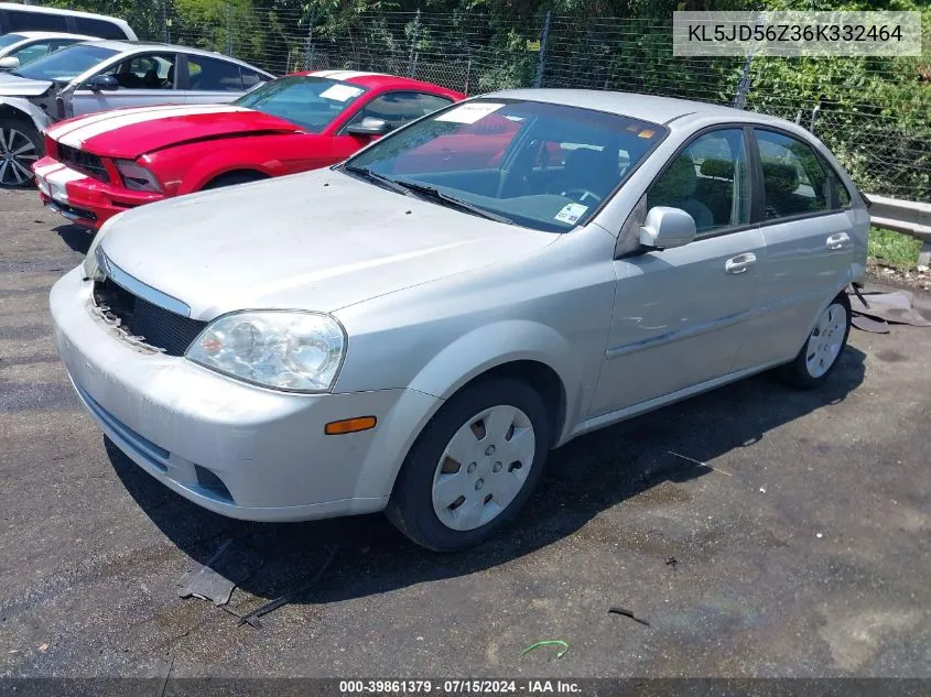 2006 Suzuki Forenza VIN: KL5JD56Z36K332464 Lot: 39861379