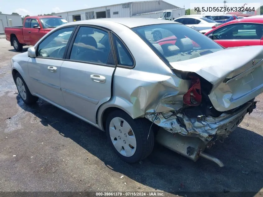 2006 Suzuki Forenza VIN: KL5JD56Z36K332464 Lot: 39861379